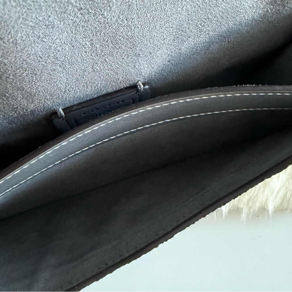 Coach Morgan Square Silver Glitter Crossbody Bag - Picture 11 of 15